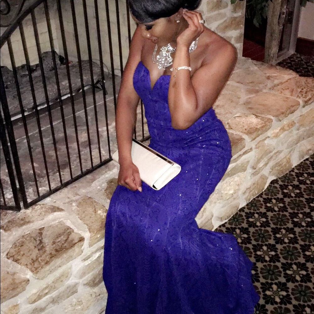 Blue Sweetheart Gown